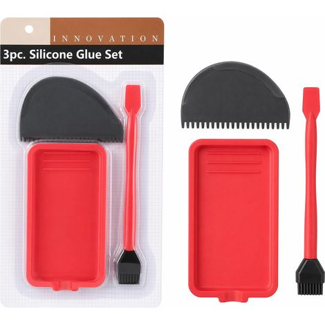 Kit Colle à Bois, Pinceau Silicone, Bac à Colle et Raclette (1/5)