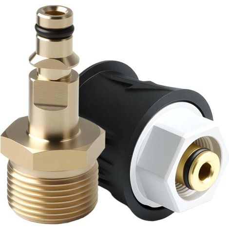 Raccordi adattatori ad alta pressione per Karcher K2, M22 femmina 14 mm ottone - Strumento di conversione rapida per Karcher Serie K2 K3 K4 K5 K6 K7-Crezuo-Crezuo