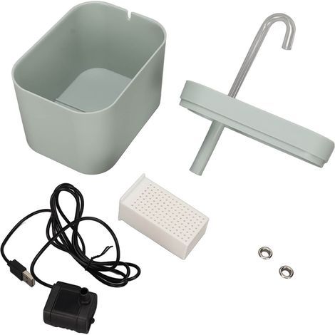 1,5-Liter-Katzenbrunnen, geräuscharmer Getränkespender für Haustiere mit Tiefenfiltration für Hunde und Katzen (Yosooq68a2rds5e-12) (1/5)