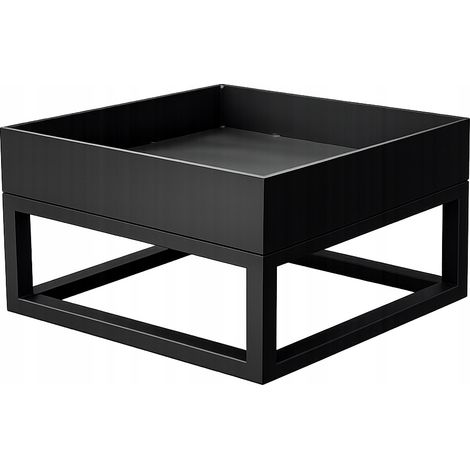 Braciere da giardino 600x600 mm in acciaio, spessore 4 mm, colore nero. (1/5)