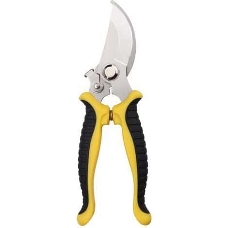 Sécateur à main professionnel, coupe-branches bypass affûté pour fleurs, plantes fruitières, bonsaï, jardinage, cisailles de précision, outil de jardin durable, 1 pièce.