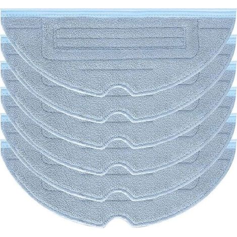 6pcs Mop Cloths for Roborock S7 Pro Ultra S7 MaxV Ultra S7 Plus S7 Max Spare Parts Accessories for Roborock S7 T7s T7s Plus Robot Vacuum Cleaner (1/5)