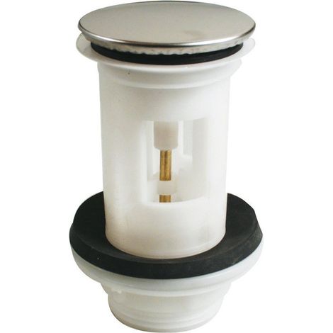 Ideal Standard – Bonde de lavabo type Porcher – Diamètre 40 mm – Hauteur 96 mm – Mécanisme à levier – Évacuation universelle