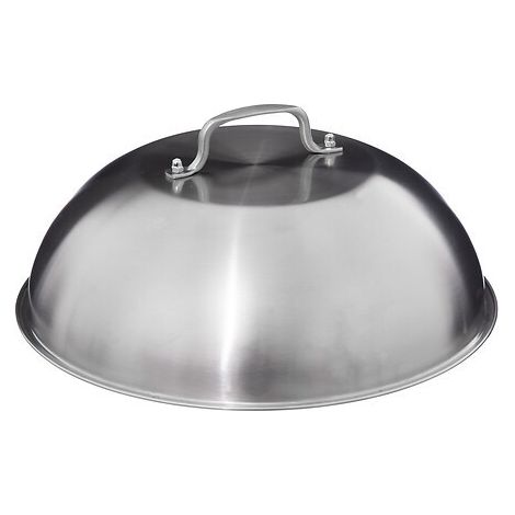 Cloche de cuisson pour plancha Ø32 cm - Inox - Couvercle de cuisson avec poignée - Livraison gratuite