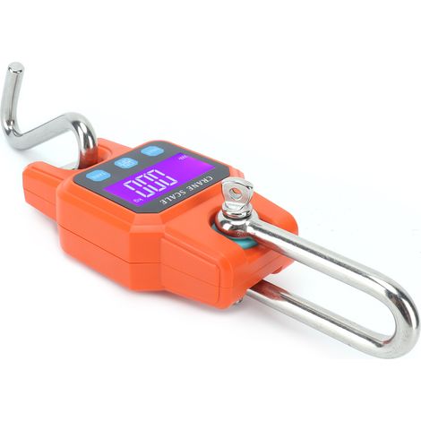 WH-C06 Wiederaufladbare digitale Hängewaage, Mini-Kranwaage, elektronische Hakenwaage für Zuhause (Orange) (1/5)