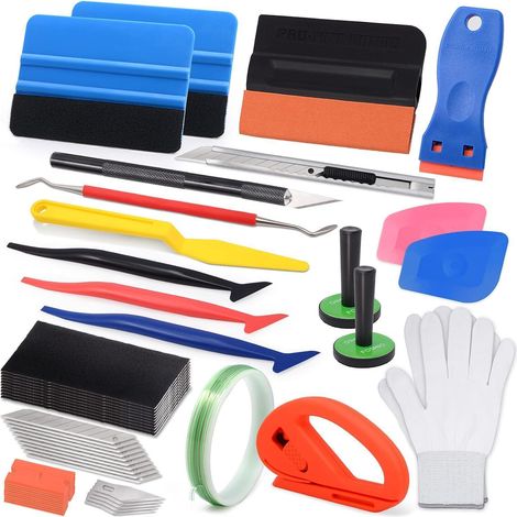 FOSHIO Auto Vinyl Werkzeug Kit Tönungsfolie Wrap Set 5M Knife Tape Scrape Wrap (1/5)