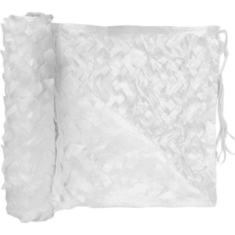 Perforated shade cloth - 120 g/m2 - Polyester - Square - 3 x 3 m - White - For balconies, terraces and gardens (1/5)