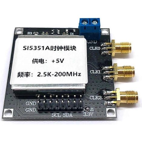 Hochpräzises HF-Taktgeneratormodul SI5351 2,5 kHz - 200 MHz (1/5)