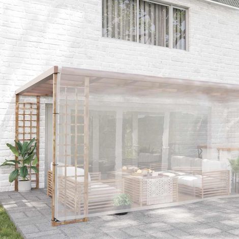 Bâche transparente avec œillets 6x10 m polyéthylène