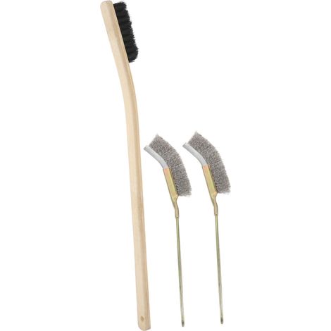 3-Piece Bird Cage Cleaning Brush Set with Handle for Cleaning Parrot Cages and Other Pets (1/5)