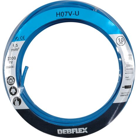 DEBFLEX - BOBINOT HO7V-U 1.5 MM² 10M BLEU - 110327