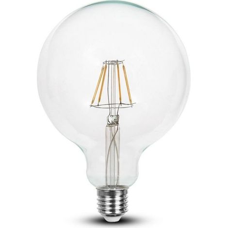 Lampadina a filamento LED E27 G125 4W 2700K° Dimmerabile (1/5)