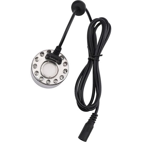 Brunnen Teich Wasser Nebel Ultraschall Zerstäuber Nebel Maker Fogger Luftbefeuchter 12 LED 24V Farbe (1/4)