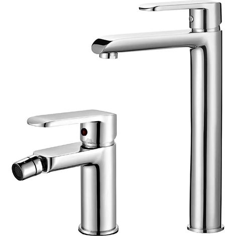 Set miscelatori lavabo e bidet cromati serie Dalila (1/5)