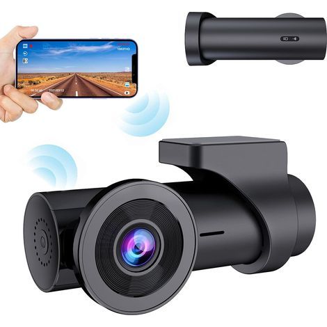 Full HD 1080P WiFi Auto-Dashcam, Auto-Bordkamera ohne 170°-Weitwinkelbildschirm, Dashcam mit Loop-Aufnahme (1/5)