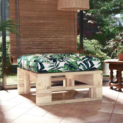 vidaXL Pouf palette de jardin bois de pin imprégné (1/5)