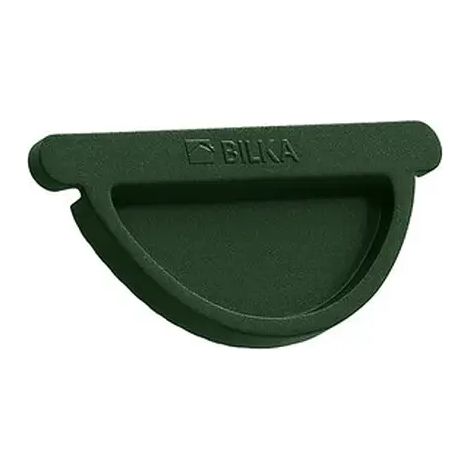 Fond de gouttière acier Ø127 mm – Vert mat RAL 6020