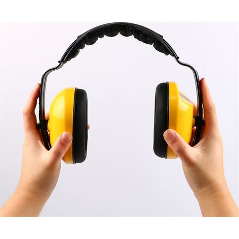 Casque antibruit anti-bruit 29dB NRR, serre-tête télescopique réglable, mousse synthétique, protection auditive, coquilles insonorisées, oreillettes de chantier (1/5)