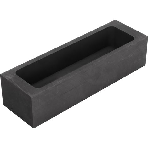 Moule en graphite rectangulaire 75 ml pour fusion, coulée et affinage des métaux - Lingotière en graphite (1/5)