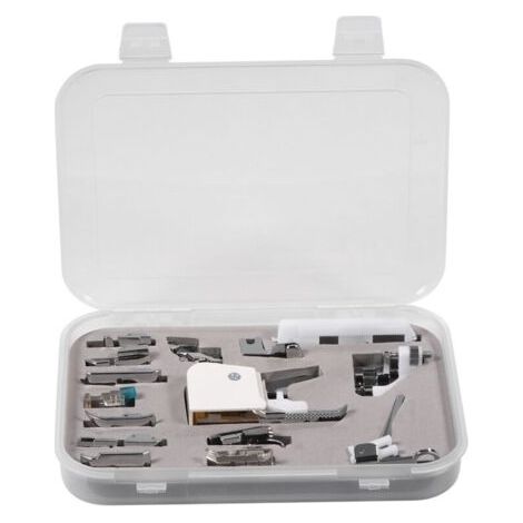 Pied-de-biche multifonctionnel pour Machine à coudre Brother Janome Singer, 15 pièces, Kit d'accessoires