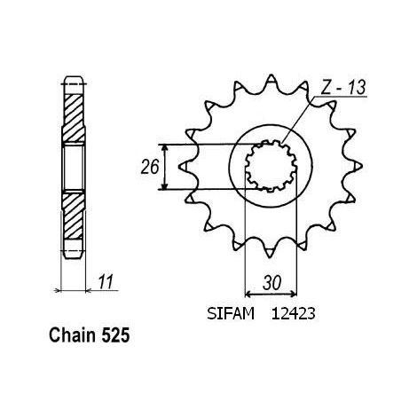 Kit Chaine Origine YAMAHA MXT 850 NIKEN 3 ROUES 16x47 - 520 Avec Joints Toriques (1/5)