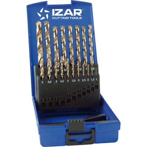 IZAR JUEGO BROCAS HSS 338 COBALTO 1-100.5 (ESTUCHE 19U.