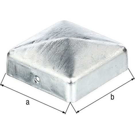 Tappo per palo 90x90mm angolo, piatto, zaponizzato GAH (Per 10)