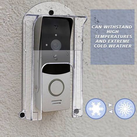 Deux nouvelles housses de protection contre la pluie et le soleil pour sonnettes/contrôleurs d'accès Amazon compatibles avec Ring/Blink/Google/Wyze.