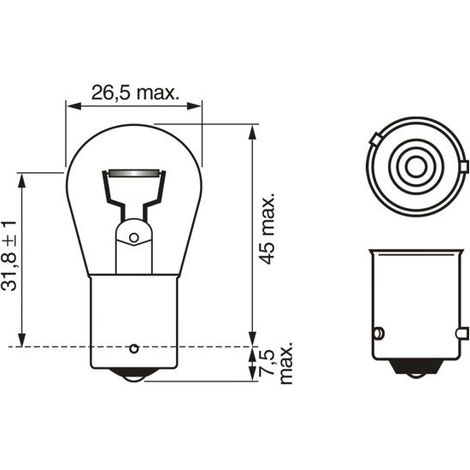 Ampoule, feu clignotant Bosch 1 987 302 213 ABARTH 000208861 000217741 128410376 (1/4)