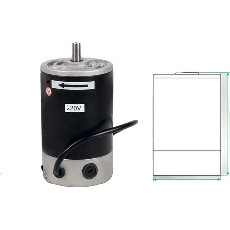 Motor para mini torno, CC con escobillas, 220 V, motor de 550 W, 220 V-a (1/2)