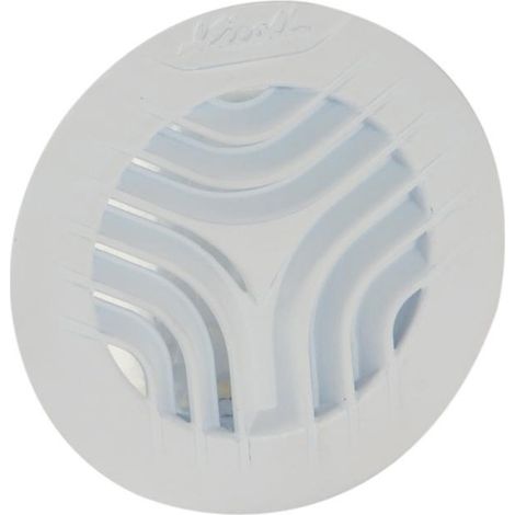 Nicoll – Grille de ventilation ronde Ø132 avec moustiquaire pour tube Ø110 – Résine synthétique résistante aux UV – Passage d'air 23 – Installation facile (1/3)