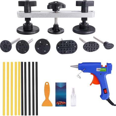 Kit de reparación de abolladuras de carrocería, herramienta para eliminar abolladuras, kit de reparación de abolladuras sin pintura para automóviles