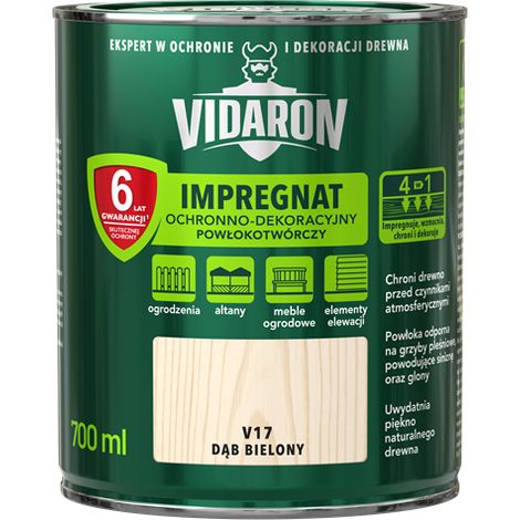 Vidaron filmbildendes Holzimprägniermittel, gebleichte Eiche V17, 0,7 l