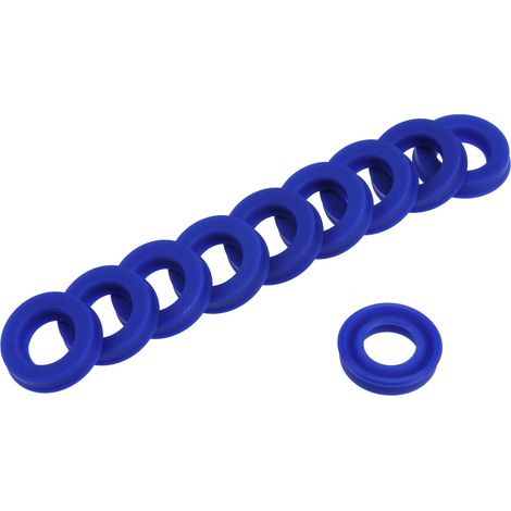10 Pièces Joints Radiaux UHS, Joints d'Huile en PU pour Vérins Hydrauliques (Bleu, 12 mm ID x 20 mm OD x 5 mm de Largeur) (1/5)