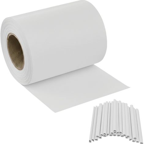 Bande occultante Bandes PVC Mouchoir enroulable Intimité Clôture Balcon Portail - Blanc