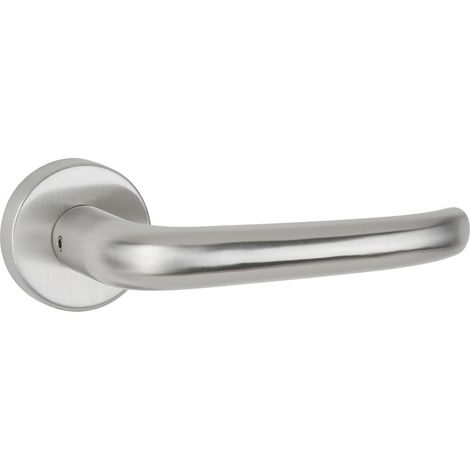 HERMAT Drückergarnitur ohne Schlüsselrosette BASIC 06 1806/2036.K, Edelstahl