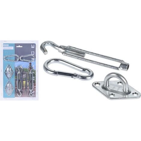 Kit de fijación para tela de sombra.