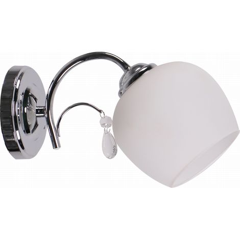 Applique ZACHERA Candellux chromée blanche E27 1x40W (1/3)