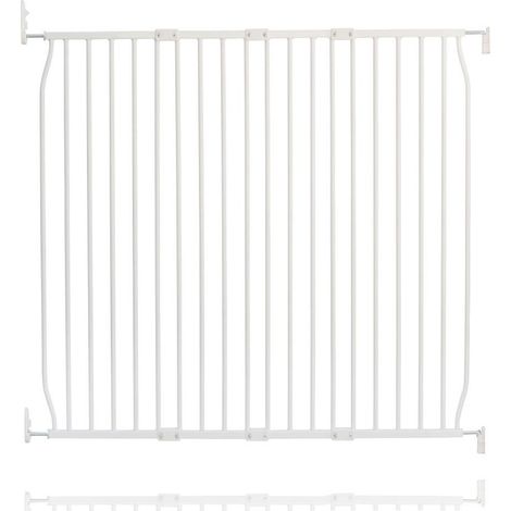 Safetots Eco Screw Fit Baby Gate, White, 110cm - 120cm, Stair Gate for Toddler and Baby, Screw Fit Safety Barrier