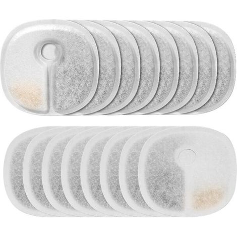 Cartuchos de filtro para bebederos de gatos, compatibles con bebederos automáticos CHEERBLE, paquete de 16 unidades.
