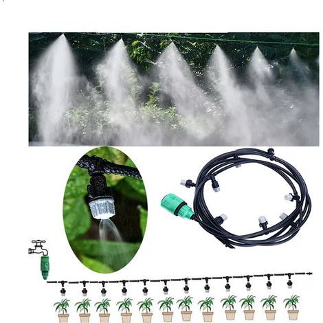 Arroseur de jardin 10 m – tuyau d'arrosage – irrigation de jardin – rafraîchissement de terrasse – système d'arrosage automatique (1/5)
