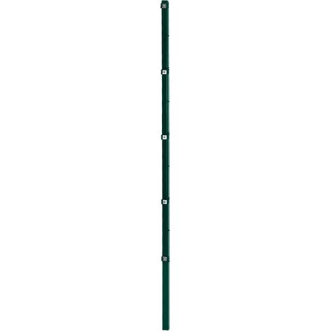 Pfosten für Doppelstabmattenzaun 210 cm RAL 6005 Gartenzaun Stabmattenzaun