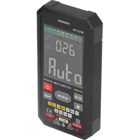 Multimeter mit Digitalanzeige, automatischer Gleich- und Wechselspannungsmesser, Voltmeter, Ohmmeter, Amperemeter (1/5)