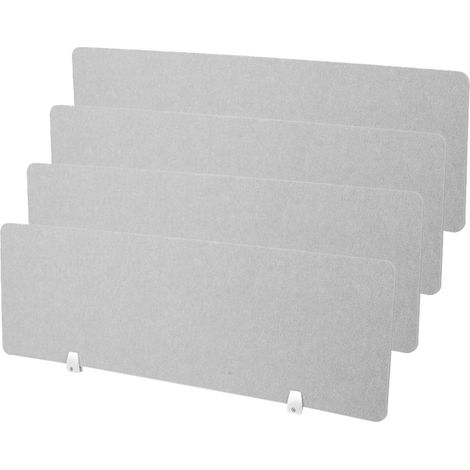 Lot de 4 séparateurs de bureau - 40 x 120 cm - Isolation acoustique - Réduction du bruit, distractions visuelles - Panneau d'intimité pour la maison, le bureau, la bibliothèque, la salle de (1/5)