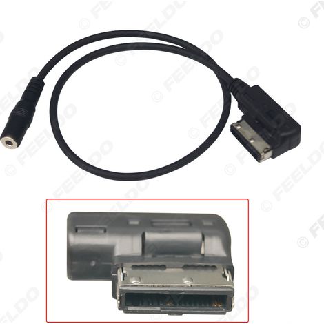 Compatible with the Audi AMI multimedia system in Q5, A5, A7, R7, S5, Q7, A6L, and A8L, AMI AUX IN audio cable (1/5)