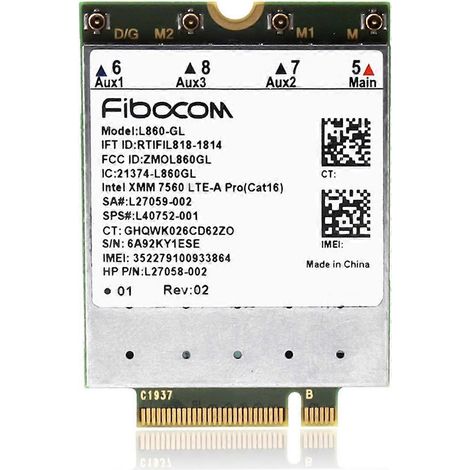 L860- Vollständiges Netcom 4G-Modul für X360 830G6 840G5--