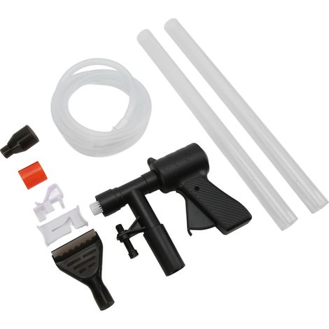 Nettoyeur de gravier pour aquarium, embout long pneumatique, changement d'eau rapide pour aquarium avec bouton de pression d'air (1/5)