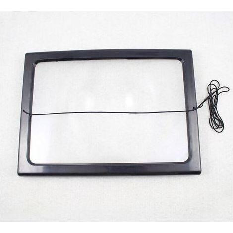 A4 Pleine Page Loupe de Lecture Loupe avec 4 LED Lampe Lentille de Grossissement 3X