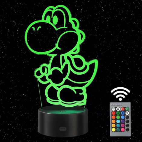 Lampe, Veilleuse LED 3D pour Enfants, 16 Couleurs (1/5)