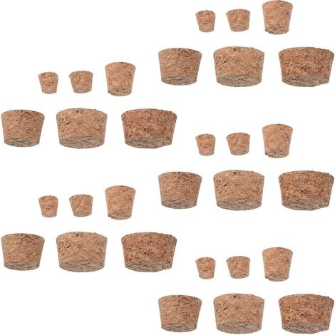 Bouchons coniques en bois compatibles avec les bouchons en bois naturel (30 pièces) (1/5)